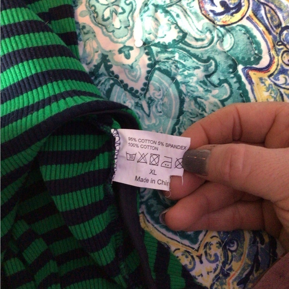 Striped Green and Black Dog recovery suit  (0015) - Picture 6 of 8